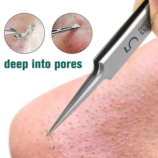 Ultra-fine No. 5 Cell Pimples Blackhead Clip Tweezers